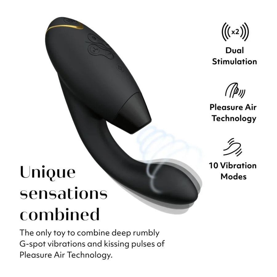 Womanizer Duo 2 Rechargeable Silicone G-Spot and Clitoral Stimulator