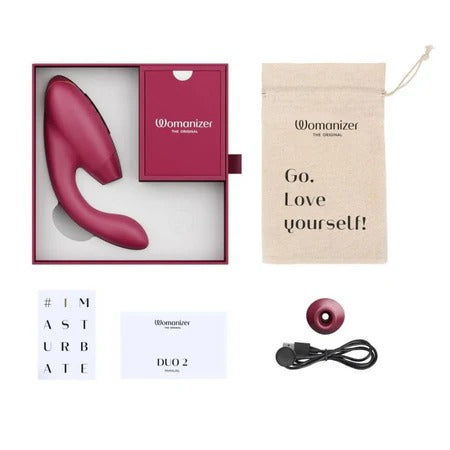 Womanizer Duo 2 Rechargeable Silicone G-Spot and Clitoral Stimulator