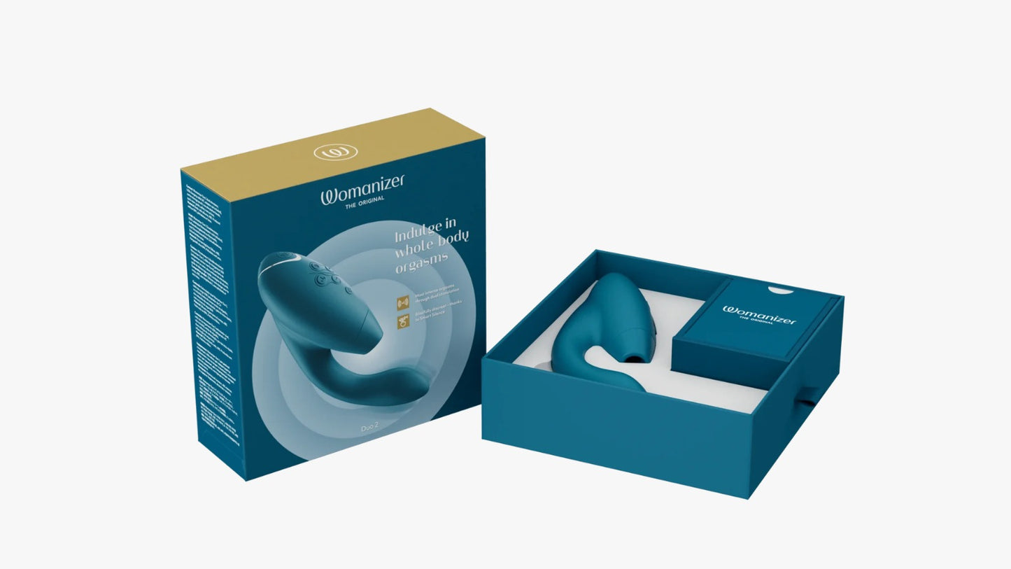 Womanizer Duo 2 Rechargeable Silicone G-Spot and Clitoral Stimulator