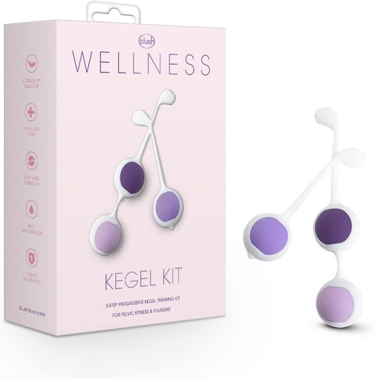 ชุดฝึก Kegel 3 ขั้นตอน Blush Wellness - ลูกบอลออกกำลังกายพื้นเชิงกรานซิลิโคน