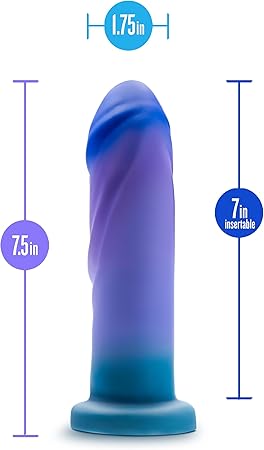 Blush Avant Midnight Rendezvous Ocean Blue Dildo 19.7 cm