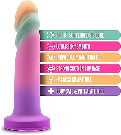 Blush Avant Sunrise Gauze Sherbet Dildo Multicoloured 19 cm