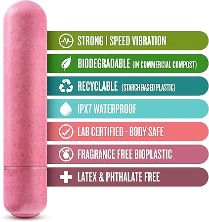 Blush Gaia Eco Rechargeable Bullet Vibrator Coral