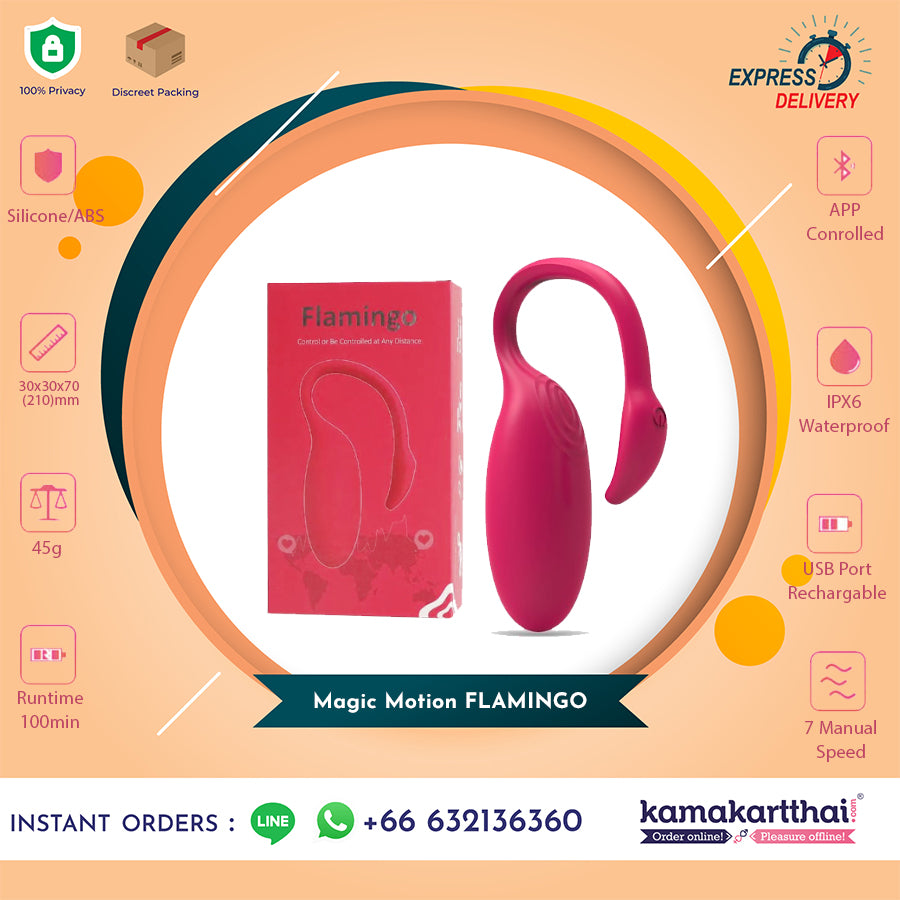 MAGIC MOTION Flamingo Vibrating Bullet Vibrator Kamakart Thailand MAGIC MOTION Flamingo Vibrating Bullet Vibrator Kamakart Thailand