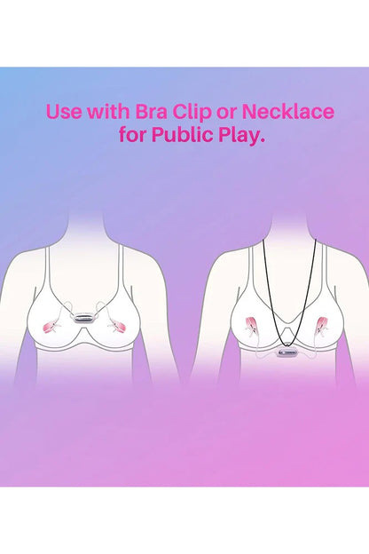 LOVENSE - Gemini Bluetooth Adjustable Vibrating Nipple Clamps