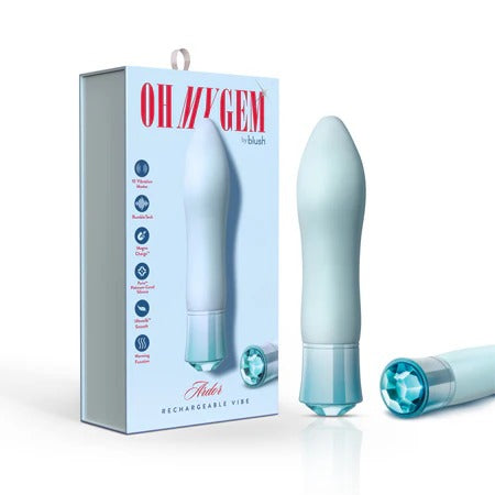 Blush Oh My Gem - Ardor 5.5" G-Spot Vibrator - Aquamarine