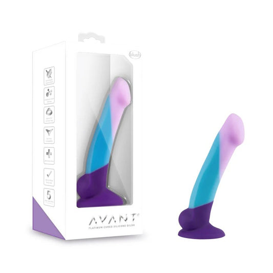 Avant By Blush® | Purple Haze D16: Artisan 7 Inch Curved G-Spot Dildo with Suction Cup Base