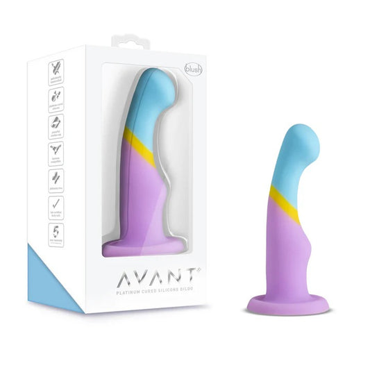 Avant By Blush® | Heart of Gold D14: Artisan 6 Inch Curved P-Spot / G-Spot Dildo with Suction Cup Base