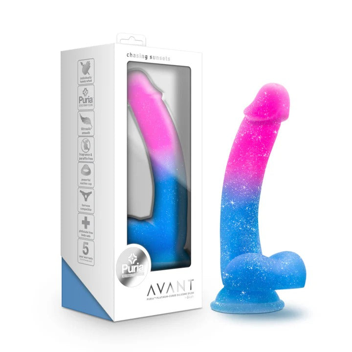 Avant By Blush® | Chasing Sunsets Mermaid: Artisan 8 Inch Dildo with Suction Cup Base