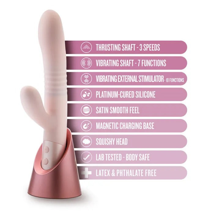 Blush Fraya - PINK - Vibrator With Stimulator