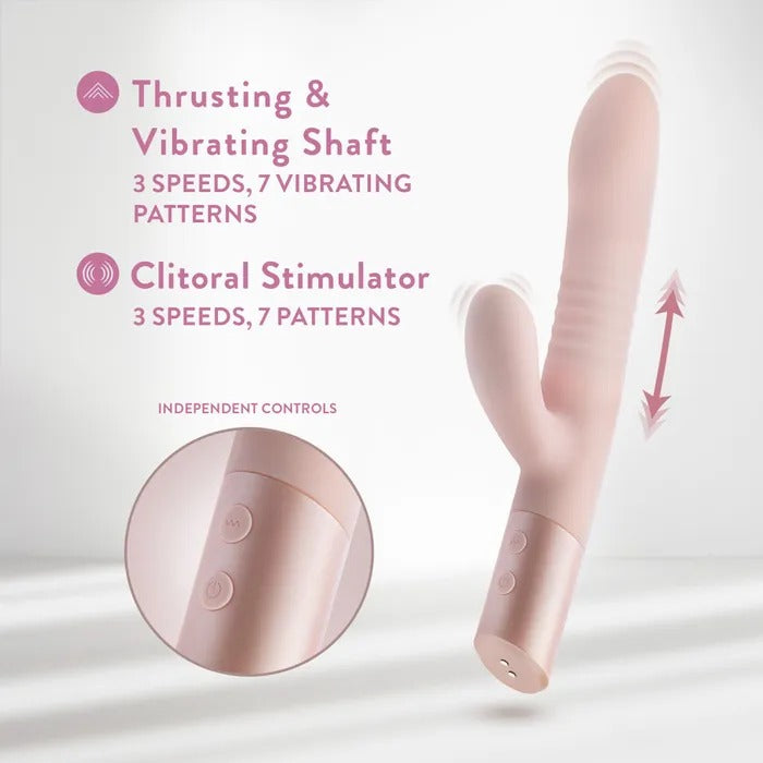 Blush Fraya - PINK - Vibrator With Stimulator