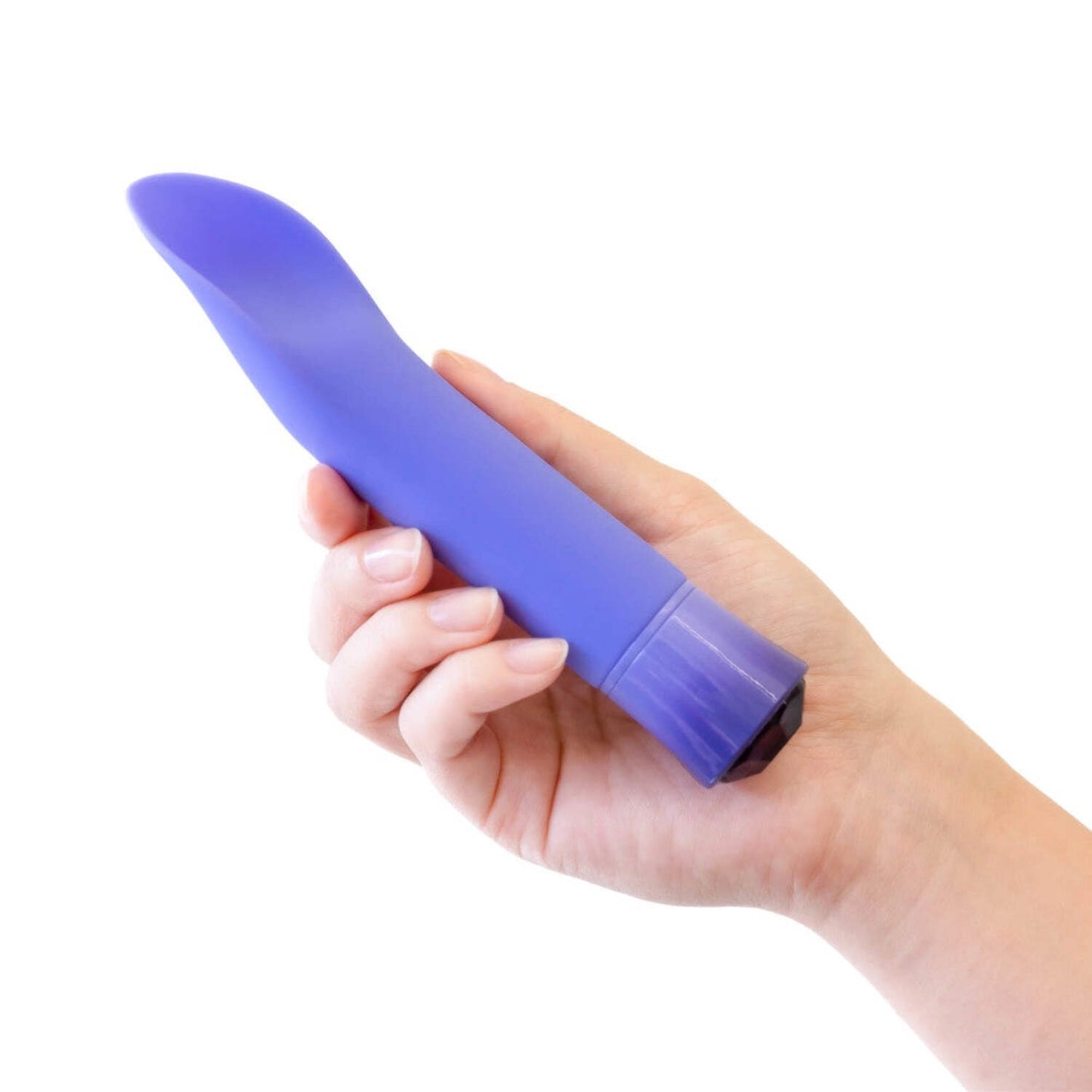 Blush Oh My Gem Enrapture 6.5 Inch Warming  Vibrator in Tanzanite - Made with Smooth Ultrasilk® Puria™ Silicone