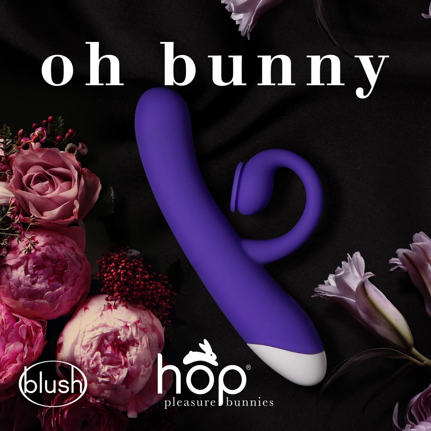 Hop By Blush® Oh Bunny – เครื่องสั่นกระต่ายกระตุ้นจุดจีและดูด