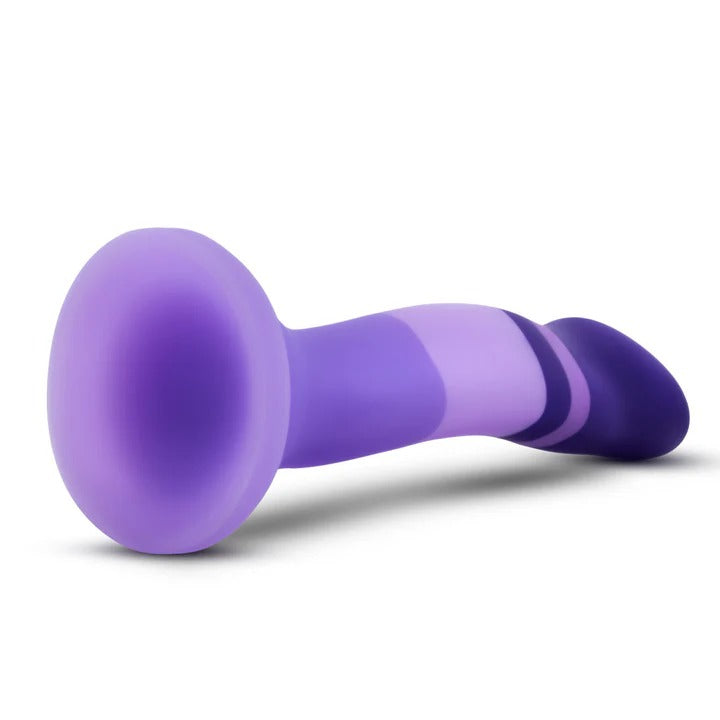 Avant By Blush® | Purple Rain D2: Artisan 7 Inch Curved G-Spot Dildo with Suction Cup Base