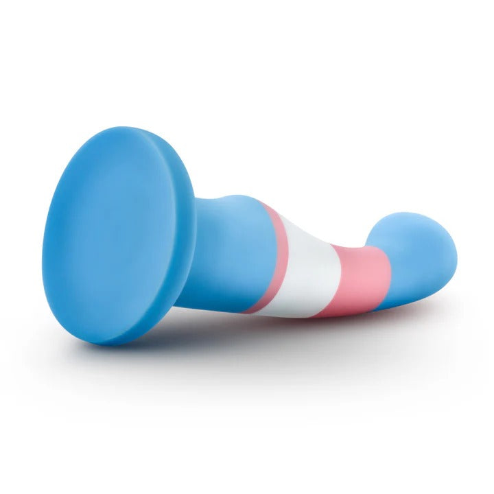 Avant By Blush® | Pride True Blue P2: Artisan 6 Inch Curved P-Spot / G-Spot Dildo with Suction Cup Base