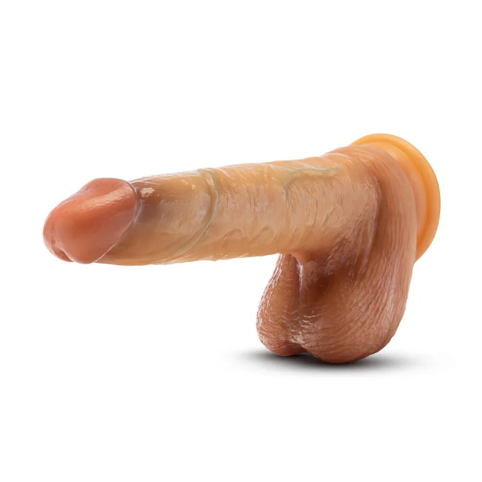 Blush Renaissance DaVinci 8" Sliding Foreskin Dildo with Squeezable Balls