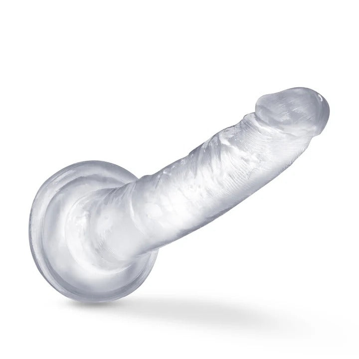 B Yours Plus By Blush® | Lust N’ Thrust Realistic G-Spot Clear 7.5-Inch Long  Suction Base Dildo