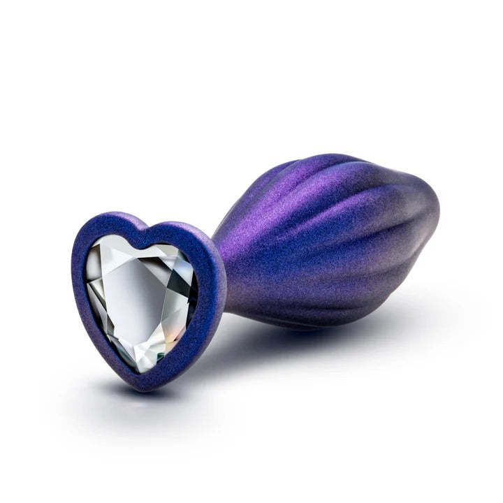 Anal Adventures Matrix By Blush® - Wavy Bling Sapphire 4.5-Inch Anal Plug