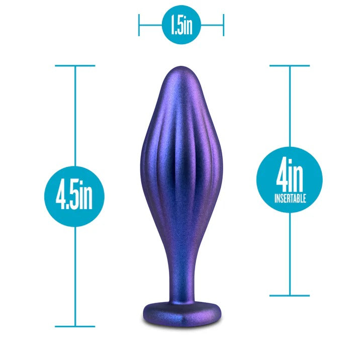 Anal Adventures Matrix By Blush® - Wavy Bling Sapphire 4.5-Inch Anal Plug