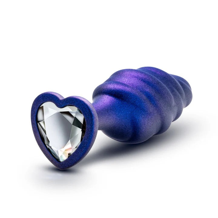 Anal Adventures Matrix By Blush® -  Bumped Bling Sapphire 4.5-Inch Anal Plug