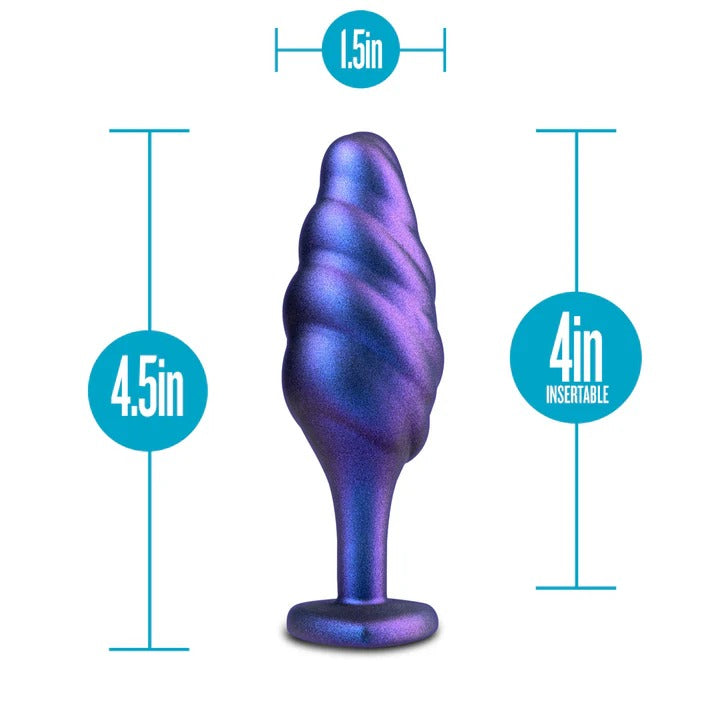 Anal Adventures Matrix By Blush® -  Bumped Bling Sapphire 4.5-Inch Anal Plug