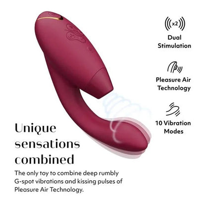 Womanizer Duo 2 Rechargeable Silicone G-Spot and Clitoral Stimulator