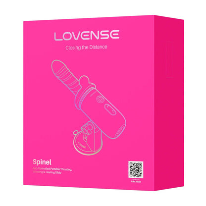 Lovense Spinel - App Control, Multi Attachment - Heating, Thursting  & Vibrating Dildo